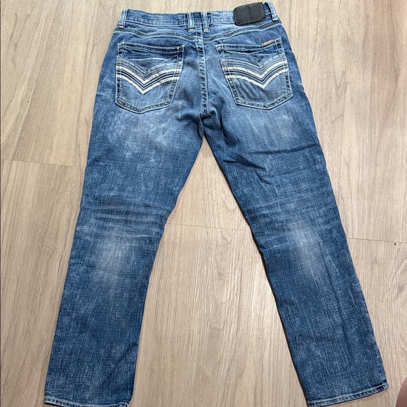 Buckle Salvage Blue Slim Men's Jeans - Picture 8 of 8